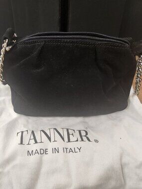 Tanner Made in Italy Black Suede handbag - K-002